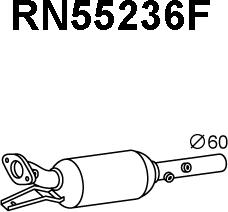 Veneporte RN55236F - Сажевый / частичный фильтр, система выхлопа ОГ avtokuzovplus.com.ua
