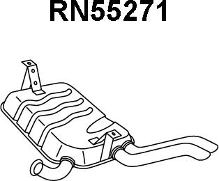 Veneporte RN55271 - Глушник вихлопних газів кінцевий autocars.com.ua