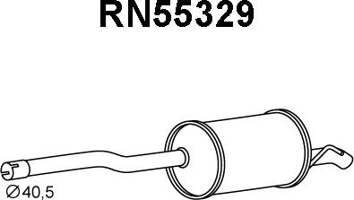 Veneporte RN55329 - Глушитель выхлопных газов, конечный autodnr.net