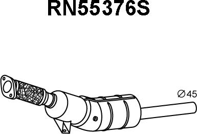 Veneporte RN55376S - Сажевый / частичный фильтр, система выхлопа ОГ autodnr.net