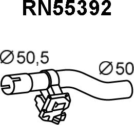 Veneporte RN55392 - Труба вихлопного газу autocars.com.ua