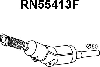 Veneporte RN55413F - сажі / частковий фільтр, система вихлопу ОГ autocars.com.ua