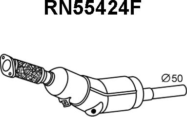 Veneporte RN55424F - сажі / частковий фільтр, система вихлопу ОГ autocars.com.ua