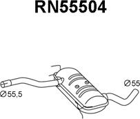 Veneporte RN55504 - Предглушітель вихлопних газів autocars.com.ua