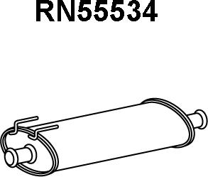 Veneporte RN55534 - Средний глушитель выхлопных газов avtokuzovplus.com.ua