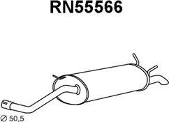 Veneporte RN55566 - Глушник вихлопних газів кінцевий autocars.com.ua