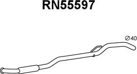 Veneporte RN55597 - Труба выхлопного газа avtokuzovplus.com.ua