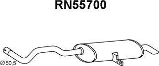 Veneporte RN55700 - Глушник вихлопних газів кінцевий autocars.com.ua