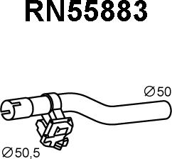 Veneporte RN55883 - Труба вихлопного газу autocars.com.ua