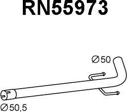 Veneporte RN55973 - Труба вихлопного газу autocars.com.ua