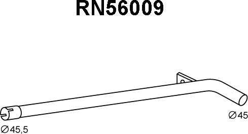 Veneporte RN56009 - Труба вихлопного газу autocars.com.ua