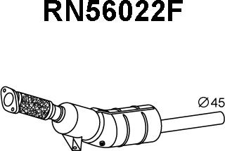 Veneporte RN56022F - Сажевый / частичный фильтр, система выхлопа ОГ avtokuzovplus.com.ua