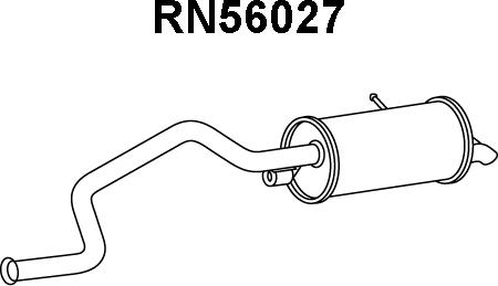 Veneporte RN56027 - Глушитель выхлопных газов, конечный avtokuzovplus.com.ua