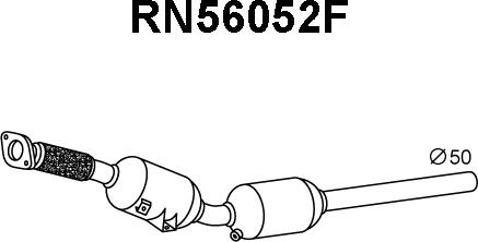 Veneporte RN56052F - сажі / частковий фільтр, система вихлопу ОГ autocars.com.ua