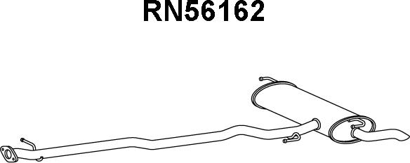 Veneporte RN56162 - Глушник вихлопних газів кінцевий autocars.com.ua