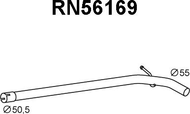 Veneporte RN56169 - Труба вихлопного газу autocars.com.ua