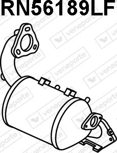 Veneporte RN56189LF - сажі / частковий фільтр, система вихлопу ОГ autocars.com.ua