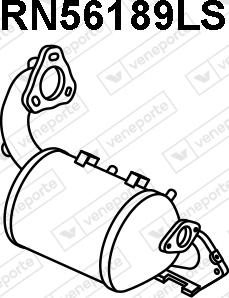 Veneporte RN56189LS - сажі / частковий фільтр, система вихлопу ОГ autocars.com.ua