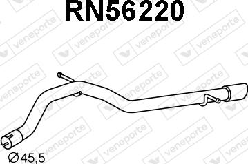 Veneporte RN56220 - Труба вихлопного газу autocars.com.ua