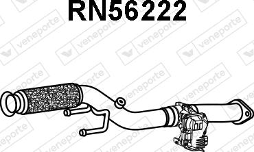 Veneporte RN56222 - Труба выхлопного газа avtokuzovplus.com.ua