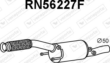 Veneporte RN56227F - сажі / частковий фільтр, система вихлопу ОГ autocars.com.ua