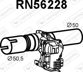 Veneporte RN56228 - Труба вихлопного газу autocars.com.ua