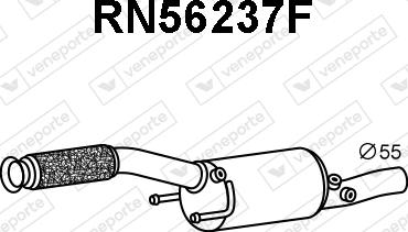 Veneporte RN56237F - сажі / частковий фільтр, система вихлопу ОГ autocars.com.ua