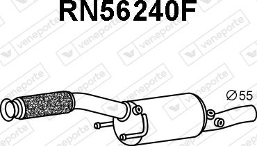 Veneporte RN56240F - сажі / частковий фільтр, система вихлопу ОГ autocars.com.ua