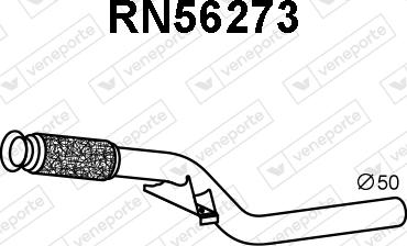 Veneporte RN56273 - Труба вихлопного газу autocars.com.ua