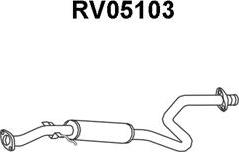 Veneporte RV05103 - Середній глушник вихлопних газів autocars.com.ua