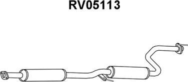 Veneporte RV05113 - Середній глушник вихлопних газів autocars.com.ua