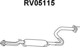 Veneporte RV05115 - Середній глушник вихлопних газів autocars.com.ua