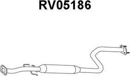 Veneporte RV05186 - Середній глушник вихлопних газів autocars.com.ua