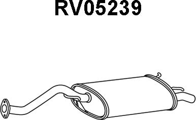 Veneporte RV05239 - Глушник вихлопних газів кінцевий autocars.com.ua