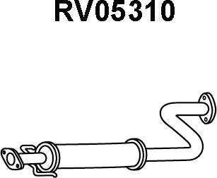 Veneporte RV05310 - Предглушитель выхлопных газов avtokuzovplus.com.ua