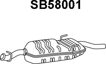 Veneporte SB58001 - Глушитель выхлопных газов, конечный autodnr.net