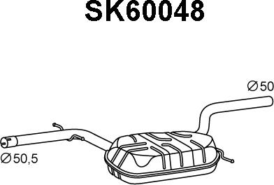 Veneporte SK60048 - Предглушитель выхлопных газов autodnr.net