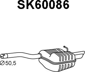 Veneporte SK60086 - Глушитель выхлопных газов, конечный autodnr.net
