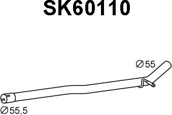 Veneporte SK60110 - Труба вихлопного газу autocars.com.ua