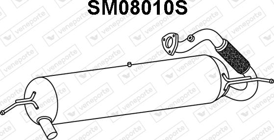 Veneporte SM08010S - сажі / частковий фільтр, система вихлопу ОГ autocars.com.ua