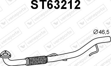 Veneporte ST63212 - Ремонтная трубка, катализатор avtokuzovplus.com.ua