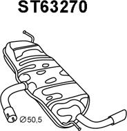 Veneporte ST63270 - Глушник вихлопних газів кінцевий autocars.com.ua