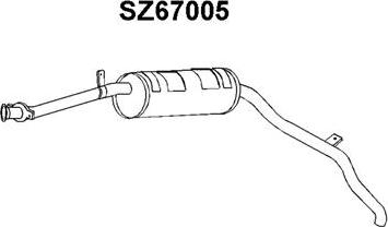 Veneporte SZ67005 - Глушник вихлопних газів кінцевий autocars.com.ua