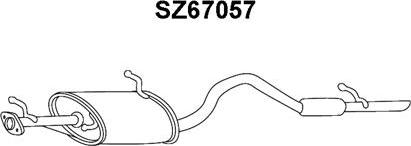 Veneporte SZ67057 - Глушитель выхлопных газов, конечный autodnr.net