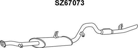 Veneporte SZ67073 - Глушник вихлопних газів кінцевий autocars.com.ua