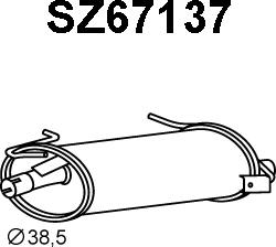 Veneporte SZ67137 - Глушник вихлопних газів кінцевий autocars.com.ua