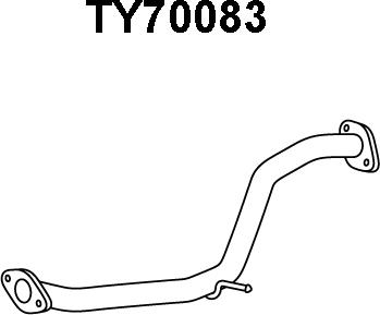 Veneporte TY70083 - Труба выхлопного газа avtokuzovplus.com.ua