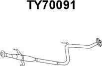 Veneporte TY70091 - Середній глушник вихлопних газів autocars.com.ua