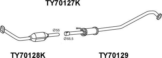 Veneporte TY70127K - Катализатор avtokuzovplus.com.ua