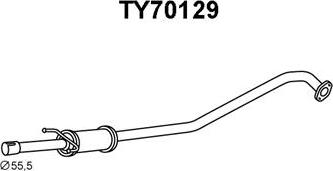 Veneporte TY70129 - Предглушитель выхлопных газов avtokuzovplus.com.ua
